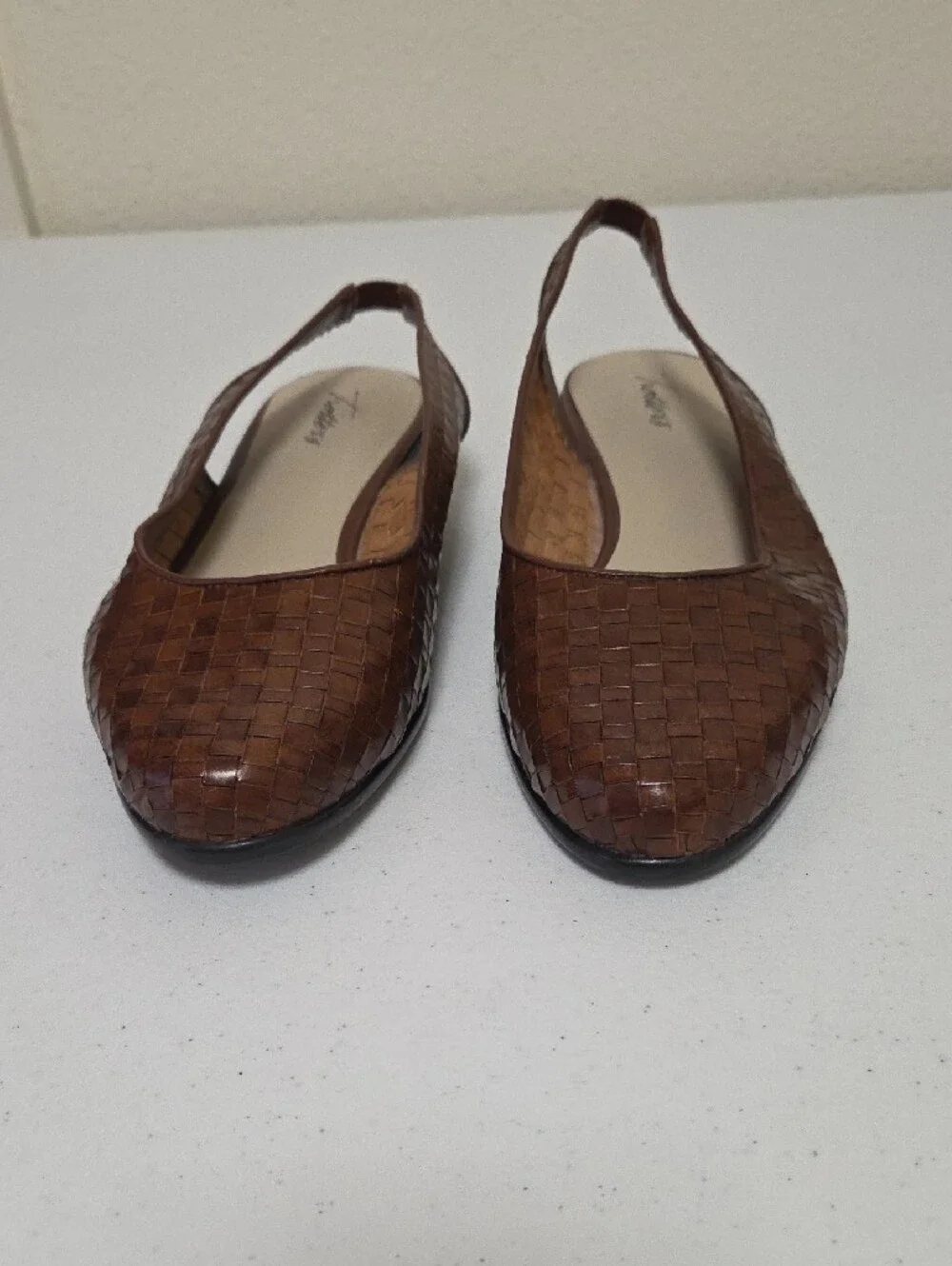 Trotters leather woven
